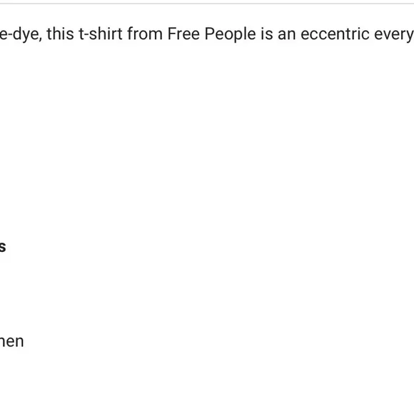 NWT Free People Tie Dye T-Shirt - Picture 6 of 6